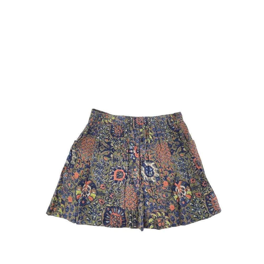 Aerie Women's Floral Print Tropical 100% Cotton Pull On Skirt Size XS - Picture 8 of 10